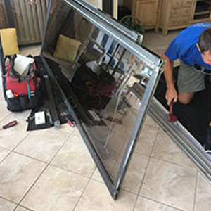 sliding glass door frame repair South Monrovia Island